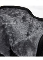 Botas de nieve impermeables para mujer, botines de piel cálida, con plataforma, color negro, a la moda, Invierno - details 7