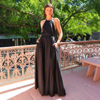 Sentido del diseño de verano para mujer de vacaciones en la playa, vestido de playa con tirantes sin espalda, vestido camisola de estilo francés - details 1