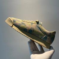 Zapatos hechos a mano de piel de vaca de primera capa con plataforma retro de camuflaje Forrest Gump - details 7