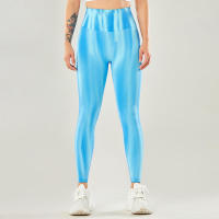 Pantalones de yoga sin costuras Tie-dye Aurora hip, pantalones de chándal de cintura ajustada, senderismo, deportes al aire libre necesarios - details 8
