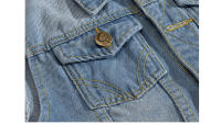 Chalecos vaqueros rasgados para hombre, ropa sin mangas, estilo retro, algodón, otoño - details 4