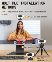 Mini cámara Web 4K 1080P 2K Full HD con micrófono, cámara Web USB de 15-30fps para Youtube, PC, portátil, cámara de grabación de Video - details 6