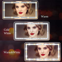 Espejo de maquillaje LED para coche, retrovisor regulable, sombreado solar, cosmético, se adapta a la mayoría de los visores solares de coches - details 1