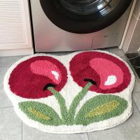 Alfombra de Felt Suave y Cómoda con Diseño de Cereza 50x62cm Lavable en Máquina Antideslizante - details 5