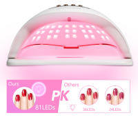 Secador de Gel de UVA Profesional 380W Lámpara LED de 84LEDs con 4 Timeros Automáticos - details 27