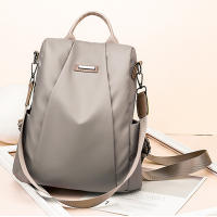Mochila de viaje lona Oxford impermeable para Mujer, Bolso hombro Doble antirrobo nylon, a - details 2