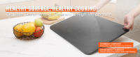 SucceBuy Piedra para hornear de acero al carbono de alta resistencia para pizza preestimada de 20" x 14" x 3/8" para horno interior y parrilla al aire libre - details 1