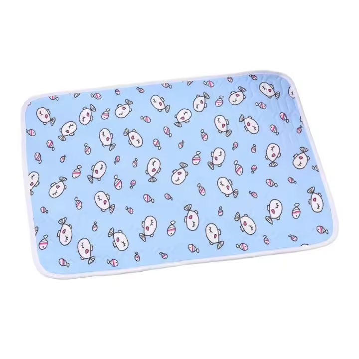 Esteras de cama para perros, estera refrescante para perros de dibujos animados, estera antideslizante de algodón de látex para mascotas, estera fresca para cama, esteras suaves para sofá para gatos, perros, gatos y conejos - 1