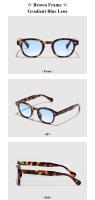 2025 Gafas de sol redondas retro para hombre y mujer, diseñador de marca famosa, gafas de sol vintage de lujo para rostros pequeños. - details 14