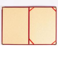 Carpeta de acuerdo A4 de cuero PU, protector sin inserciones, cubierta de certificado y diploma, bordes reforzados multifuncionales - details 10