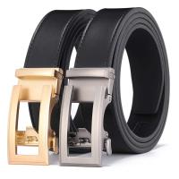 Cinturón de cuero hueco con hebilla automática para hombres y mujeres, cinturón unisex, moderno y popular - details 0