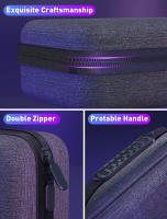 Estuche de transporte EVA con ranuras para consola de juegos, bolso Compatible con consola multicapa para cubierta de vapor, estuche de almacenamiento con cremallera, protector - details 7