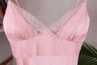 Conjunto De Pijamas Para Dormir Blancos De 5uds, Pijamas De Satén Ence Para Mujer, Kimono, Albornoz, Ropa De Dormir Suelta, Ropa De Dormir Informal Con Cuello En V Para El Hogar - details 4