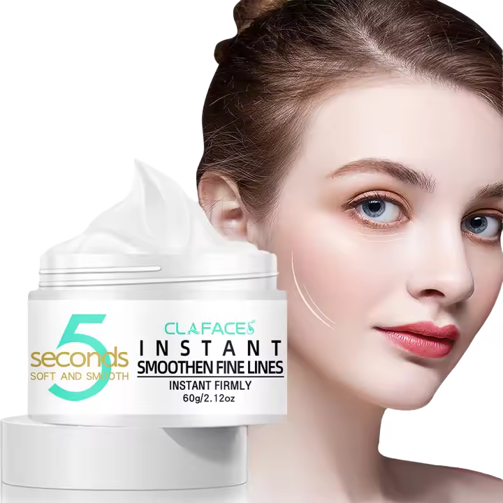 Crema facial para eliminar arrugas en 5 segundos, suaviza las arrugas, reafirmante facial, antienvejecimiento, hidratante, elimina el cuidado de la piel Fineline - 1