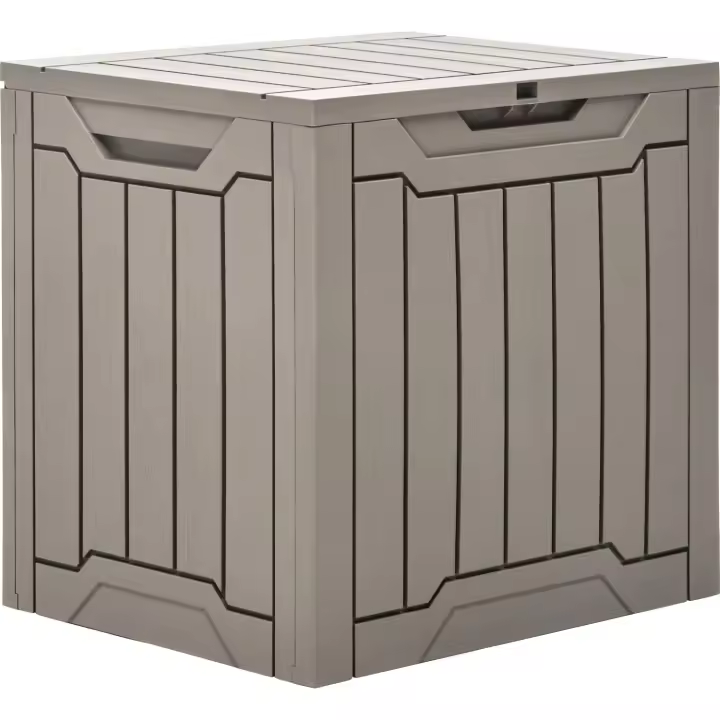 Caja de Almacenamiento de Resina Impermeable 31 Galones Ideal para Almohadas, Equipo de Jardín - 1