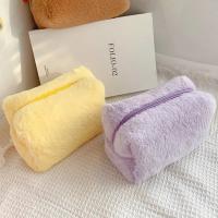 Bolsa de Cosméticos de Colores Sólidos Grande con Cierre de Cremallera - details 3