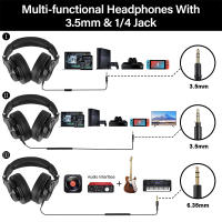 Auriculares Bluetooth Oneodio Fusion A70 con microfono profesional para estudio de grabación y DJ sin cable sobre el oído estéreo - details 13