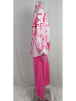Junxi Wan Conjunto Casual de 2 Piezas Floral Camisa de Manga Larga y Pantalones de Pierna Ancha - details 10