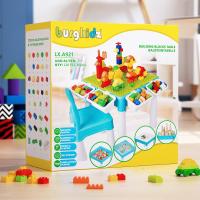 Infantil, Mesa de Actividades Construccion y Silla con 128 Piezas Juguetes de Creativos Grandes Clásicos para Niñas, Rosa - details 24