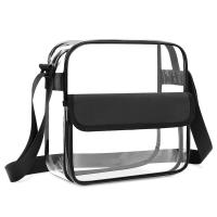 Bolso De Hombro Para Mujer PVC Transparente Gran Capacidad Bandolera Estilo Casual Para Viaje Y Gimnasio Bolso De Mano Unisex - details 1