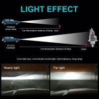 Faros LED H4 para motocicleta y coche, bombillas de doble color de luz de carretera, 6000K, amarillo, 3000K, 9003 HB2, impermeables, 2 unidades - details 3