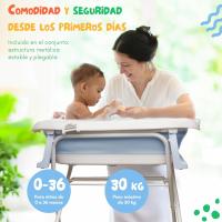 Bañera Plegable para Bebé de 80cm con Soporte Bañera de Bebé con Termómetro - details 17