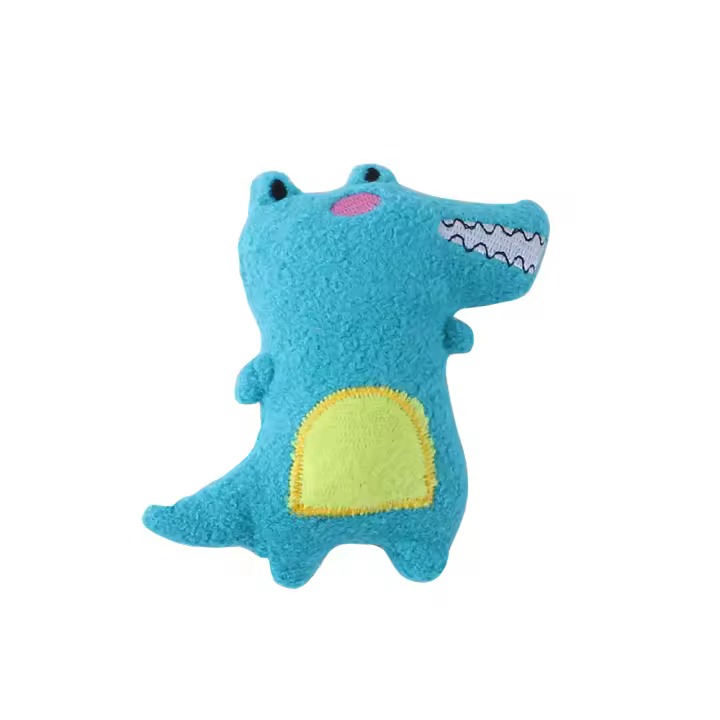 Juguete Interactivo Para Gatos Forma De Ratón Cocodrilo Pollo Suave De Peluche Con Nepote Juguete Masticable Para Mascotas - 1