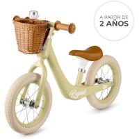 Bicicleta sin pedales rápida, bicicleta de equilibrio, partir a partir de 3 años, sólida, para niñas y niños, segura, ajustable, solo 3.7 kg, retro - details 2