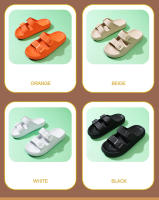Sandalias de plataforma gruesa con hebilla ajustable para mujer, zapatos de playa, zapatillas de baño, toboganes de suela plana de EVA suave, talla grande 36-47 - details 4