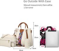 Bolsos Antirrobo de Hombro para Mujer, 4 Piezas, Bolso Bandolera para Mujer, Monedero - details 5