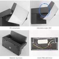 Lámpara LED de Pared de 24W para Exterior Interior IP65, Luz de Pared Ajustable, Moderno Apliques de Pared Aluminio para Entrada Jardines Pasillo Sala, Blanco Cálido 2700K-3000K, Bronce - details 25
