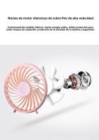 Mini Nuevo Ventilador De Circulación De Aire Oficina En Casa Ventilador De Sobremesa Portátil Dormitorio Ventilador De Pie - details 2