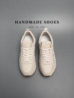 Zapatos blancos de suela gruesa de piel de vaca de primera capa de cuero genuino de alta gama - details 8