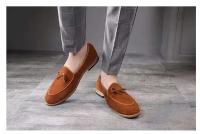 Zapatos de hombre Estilo británico Versátil Cuero genuino Arco Moda Punta puntiaguda Cierre sin cordones PU - details 11