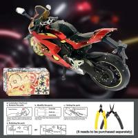 Piececool-Kits de construcción de modelos de motocicleta III, rompecabezas 3D de Metal, Juguetes DIY, rompecabezas para adolescentes, regalo para adultos - details 3