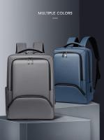 Bolso bandolera de negocios para hombre, bolso de hombro impermeable con compartimento para ordenador portátil, puerto de carga USB, tela Oxford de alta calidad, logotipo impreso de viaje - details 0