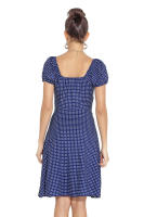 NOVEDAD DE VERANO 2025, vestido estampado con manga de burbuja y cuello cuadrado francés de nicho para ropa de mujer - details 15