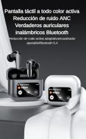 Auriculares Inalámbricos Bluetooth TWS 2024 con Pantalla Táctil LED Inteligente, Auriculares In Ear con Cancelación Activa de Ruido, Bajos Potentes, 80H de Vida de Batería, Bluetooth 5.4, Micrófono HD, Compatibles con iPhone, Samsung, Xiaomi y Huawei - details 0