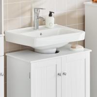 Armario de Baño de Suelo con 1 Estante y 2 Puertas 60 x 30 x 60 cm Ideal para Almacenamiento de Lavabo - details 4