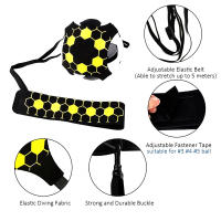Pelota de fútbol ajustable para entrenamiento de habilidades, banda de malabares para práctica en solitario, cinturón elástico auxiliar circular, equipo de entrenamiento de patadas de fútbol - details 4
