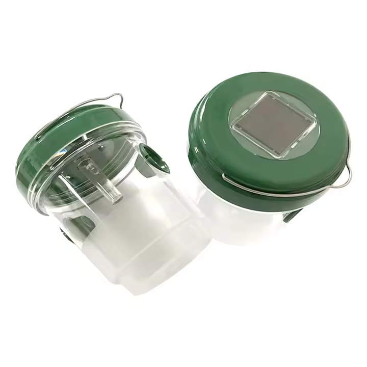 Trampas de abejas de carpintero para exteriores, trampas de avispas para colgar al aire libre, trampas de abejas, atrapamoscas de abejas, jardín exterior verde - 1
