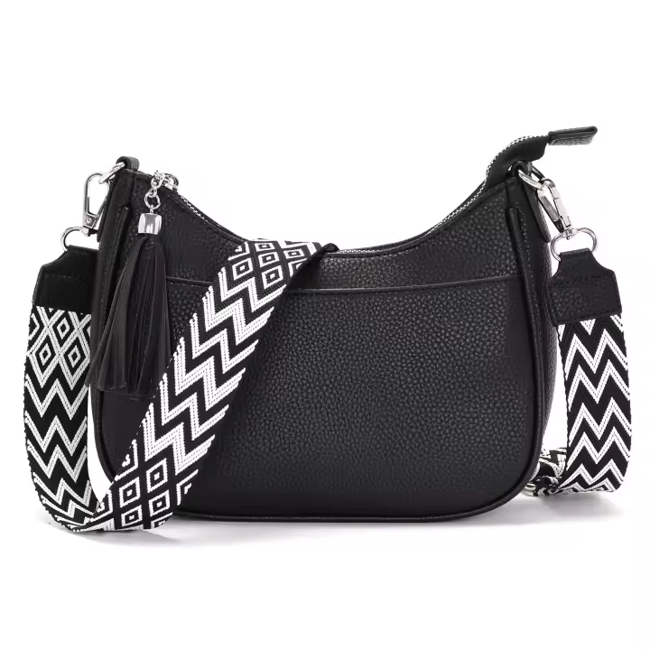 bolso tous negro bolso bandolera mujer bolso cuero cruzado mujer bolso finde semana - 1