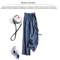 Pantalones Vaqueros de Tencel Suave y Delgado Pantalones de Pierna Ancha de Verano para Mujeres - details 7