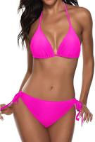Traje de baño de vacaciones casual de bikini de tres puntos dividido para mujer profesional - details 1