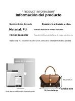 Bolso Retro para Mujer 2025 Bandolera Premium Estampada Otoño/Invierno - details 9
