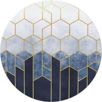 Mantel de Comedor Geométrico de Tela Cubierta de Mesa Elástica con Borde Redondo - details 6