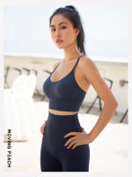 Movimiento de deportes sujetador sin costuras de soporte elástico Y diseño en forma de secado rápido de Yoga Fitness ABE - details 11