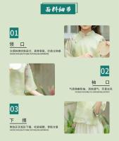 Conjunto de ropa de verano y Tang para niña, vestido de manga corta de estilo occidental, estilo antiguo chino, Hanfu para niño grande 2025 - details 10