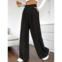 Pantalones de algodón de pierna ancha y cintura alta para mujer Estética coreana de tendencia Haruku - details 2