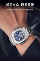 Reloj de hombre resistente al agua de cuarzo con calendario luminoso y correa de acero inoxidable - details 10